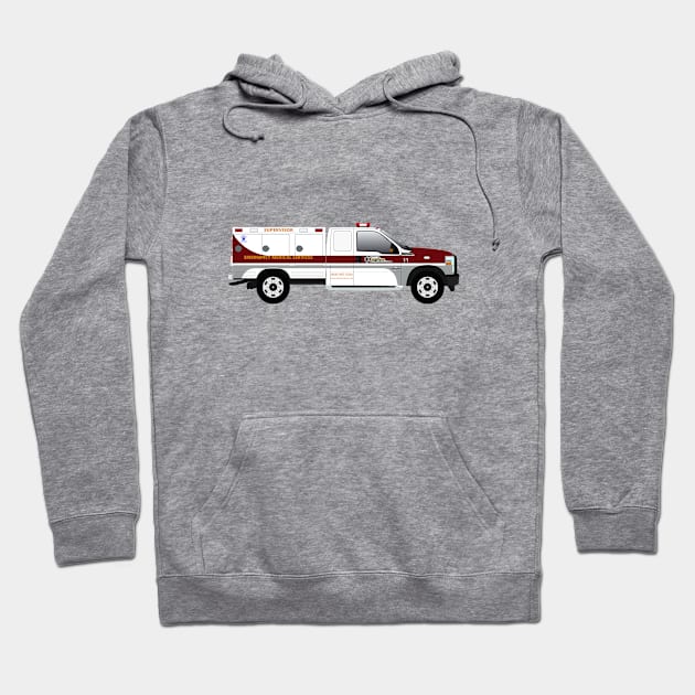 Empress EMS supervisor truck Hoodie by BassFishin